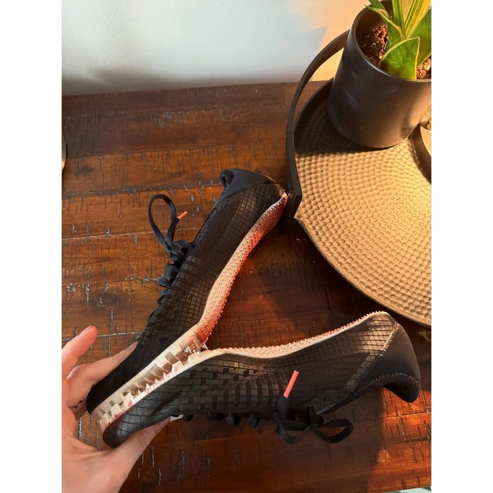 Adidas Sprintstar Track Field Spikes Black White Men's Running Shoes EUC Size 9